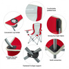 3818 Arms Chair кресло скл. cталь (84Х50Х96, сине-серый)