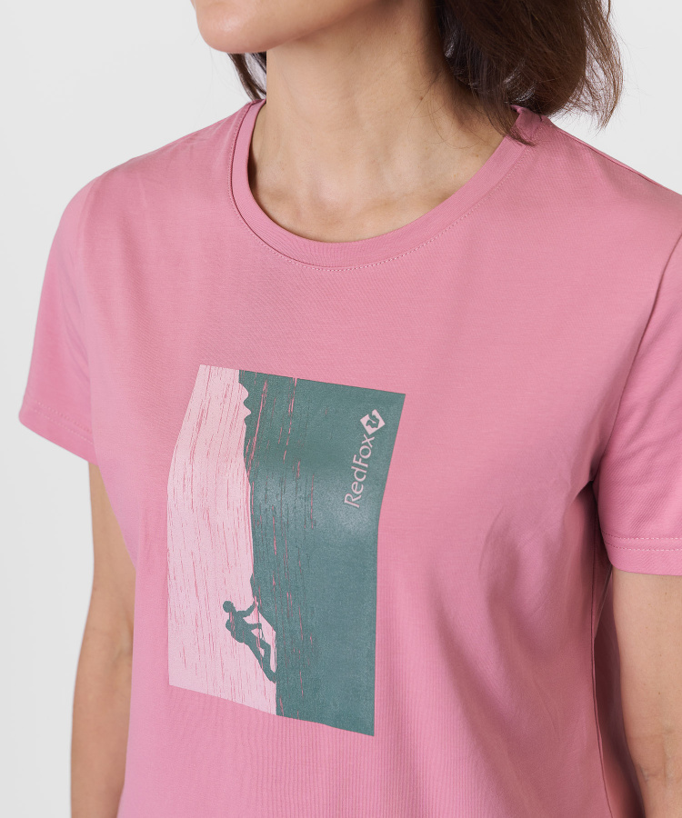 Футболка Rock Женская (L, 1900/coral fusion, , , , , )