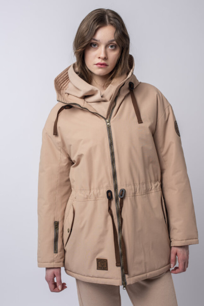 *Парка жен. арт. 48245 (170, Пудра, 84, 92, , , )