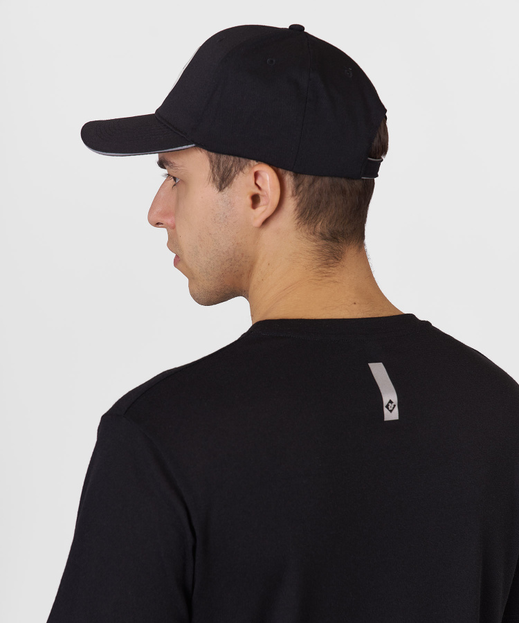 Кепка со светоотражающим кантом (, Черный, , , , , )