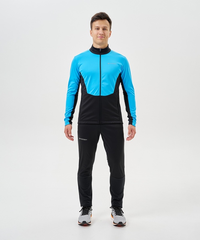 Тренировочная куртка Nordski Advance Light Blue/Black (52-XL, Light Blue/Black, , , , , )