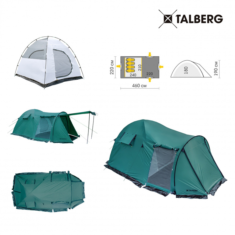 BLANDER 4 палатка Talberg (зелёный)