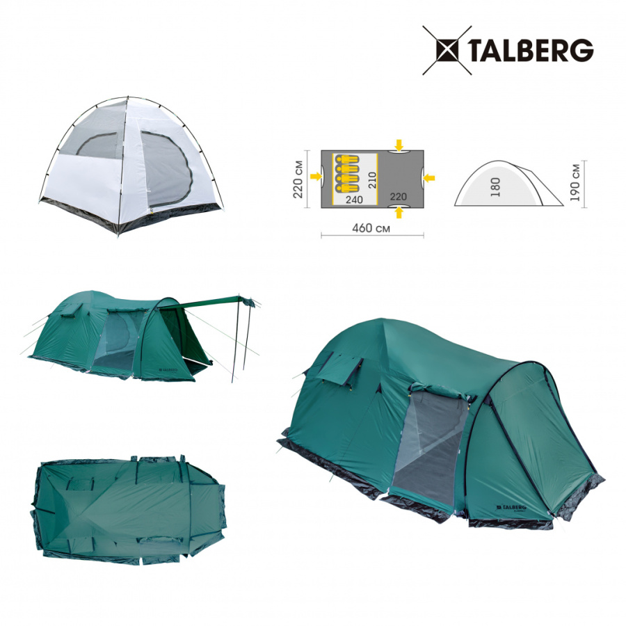 BLANDER 4 палатка Talberg (зелёный)