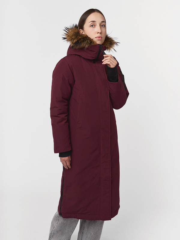 Пальто пуховое Aurora III Женское (XL, 2500/бургунди, , , , , )