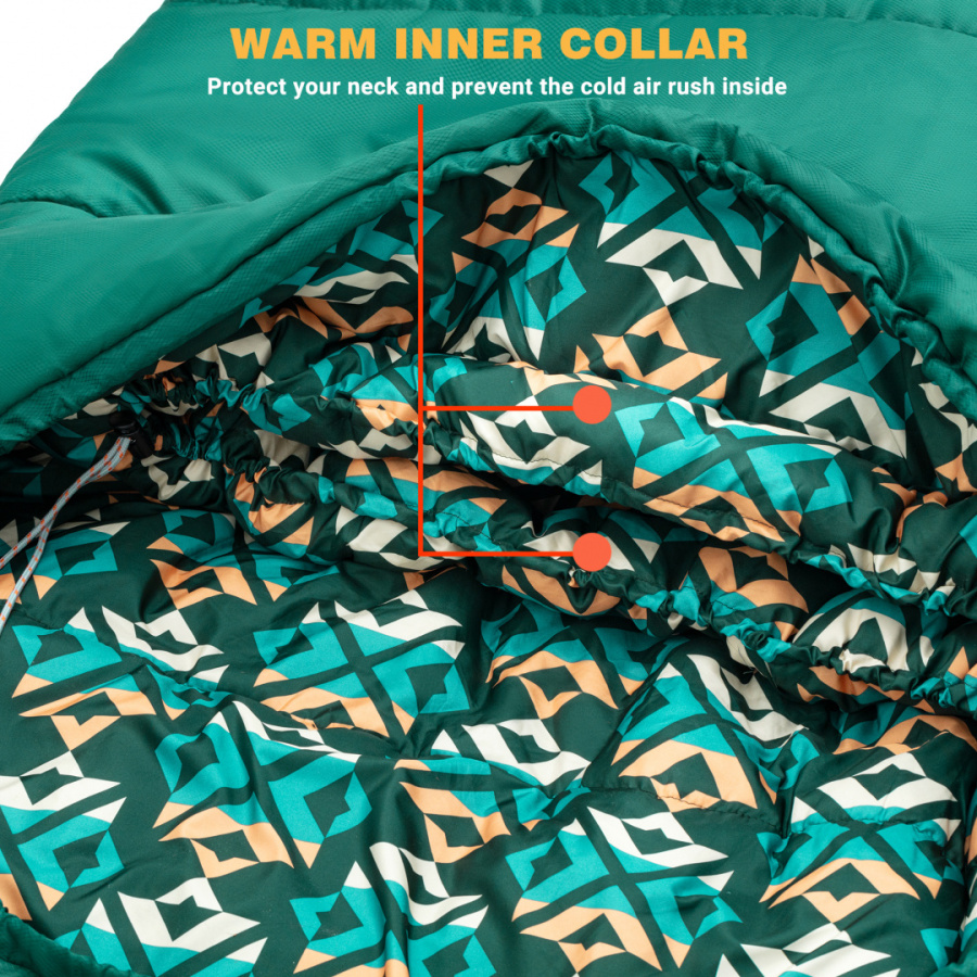 2001 SUPERIOR 300XL -13°С 230x92 спальный мешок (зелёный, правый)