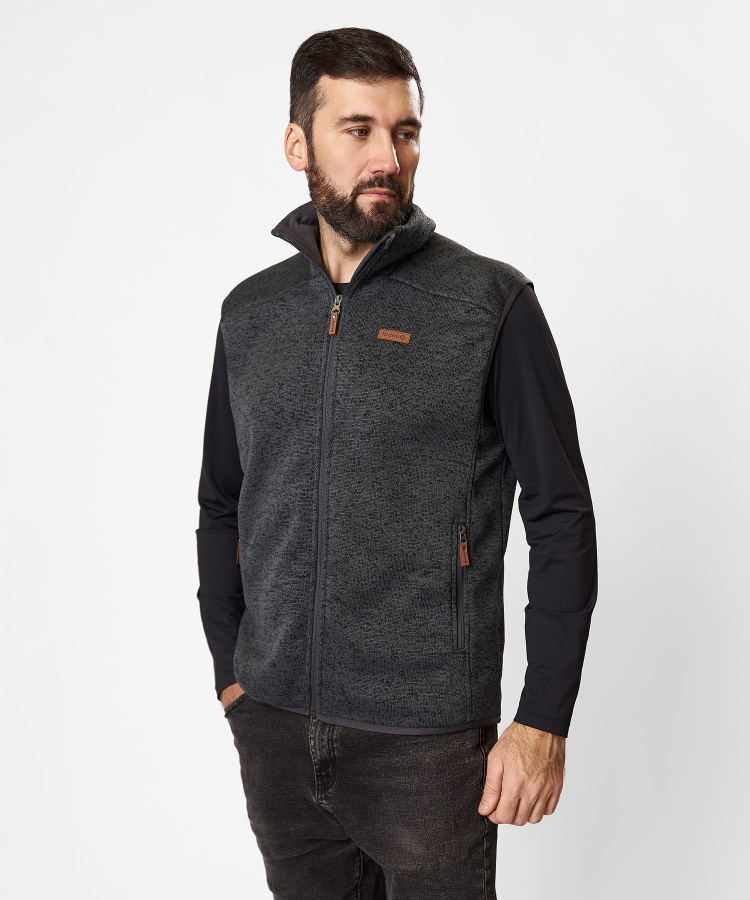 Жилет Tweed Мужской (L, 3000/т.серый, , , , , )