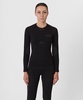 Первый слой фуфайка с длинным рукавом Active Seamless Женская (XS-S, 1000/черный, , , , , )