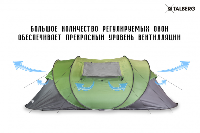 SOLAR QUICK палатка Talberg (зелёный)