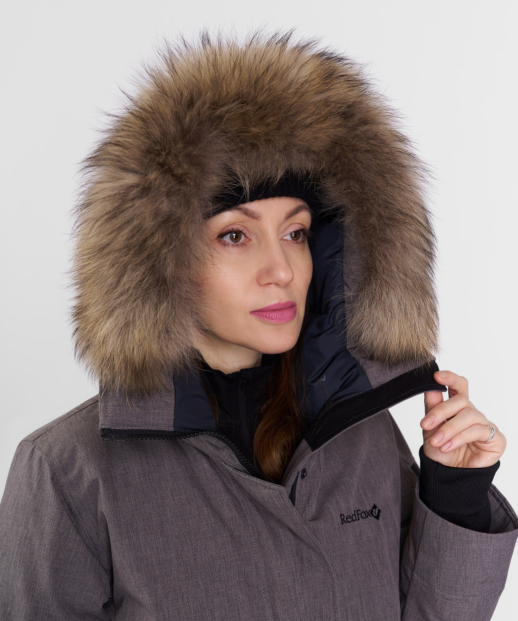 Пальто пуховое Aurora III DF Женское (XL, 4700/гранит, , , , , )