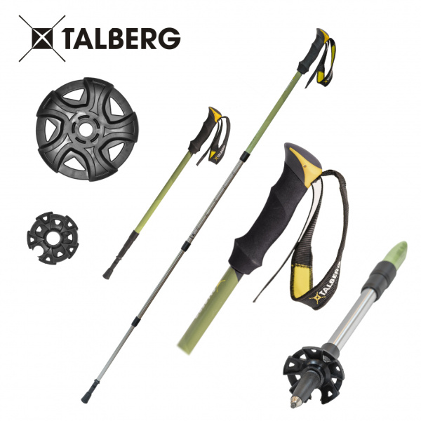 Talberg compact pole палки треккинговые_ (зеленый)