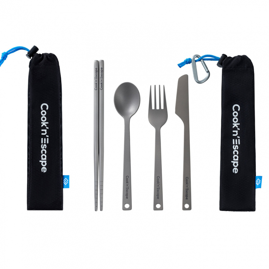 Cook 'n' Escape ca2006 4-piece titanium cutlery set набор стол. приборов
