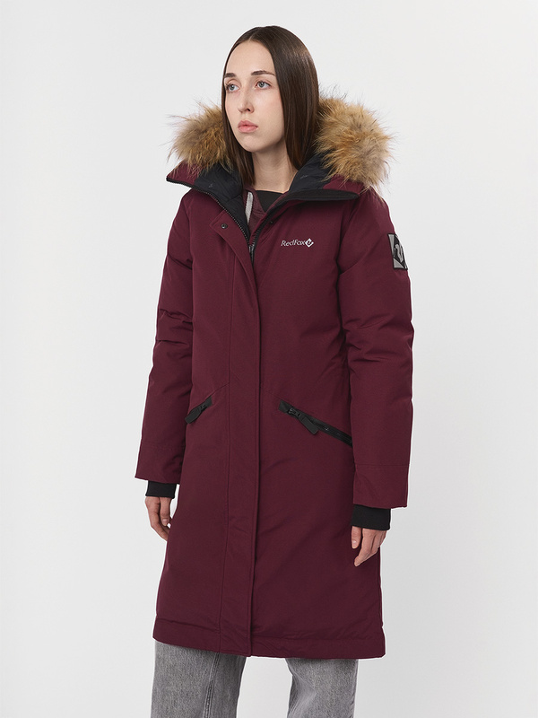 Полупальто пуховое Nyla III Женское (XL, 2500/бургунди, , , , , )