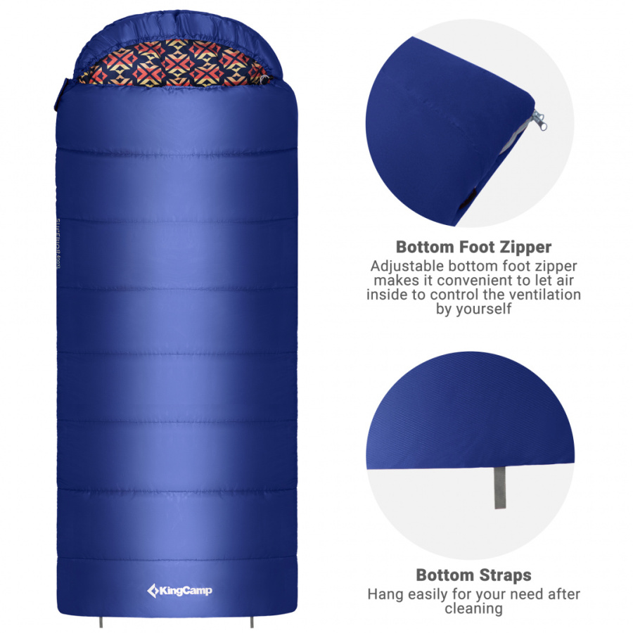 2002 SUPERIOR 400L -18С 205x84 спальный мешок (-18°C, красный, правый)