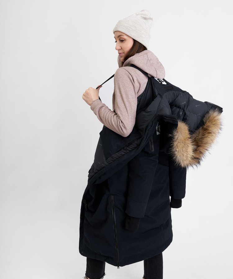 Пальто пуховое Aurora III Женское (XL, 1000/черный, , , W23-24, , )