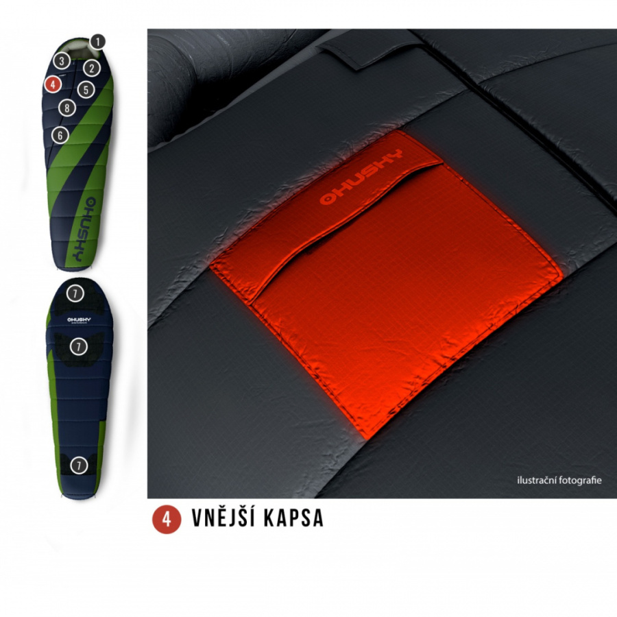 ESPACE -6°С 210х85 спальный мешок (InsuFil, левый)