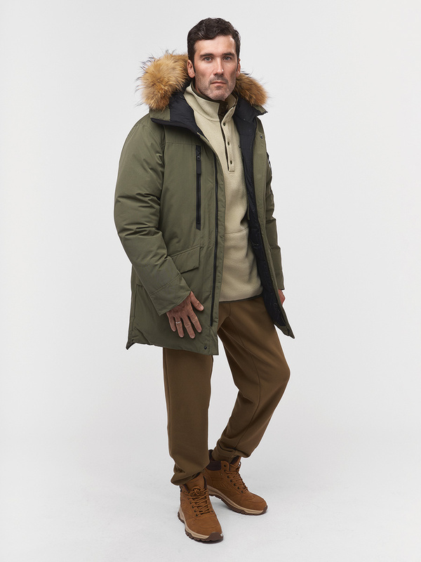 Куртка пуховая Nanook III Мужская (XXL, 3100/т.оливковый, , , , , )