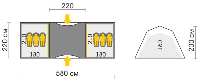 BASE 6 палатка Talberg (зелёный)