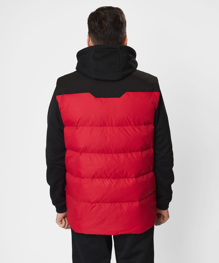Жилет пуховый Nansen R Мужской (XL, 1210/т.красный/черный, , , , , )