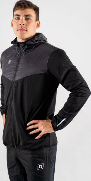 *Куртка NONAME HYBRID RUN JERSEY 23 UX BLACK 2001654-0001 (4-S, Черный, , , , , )