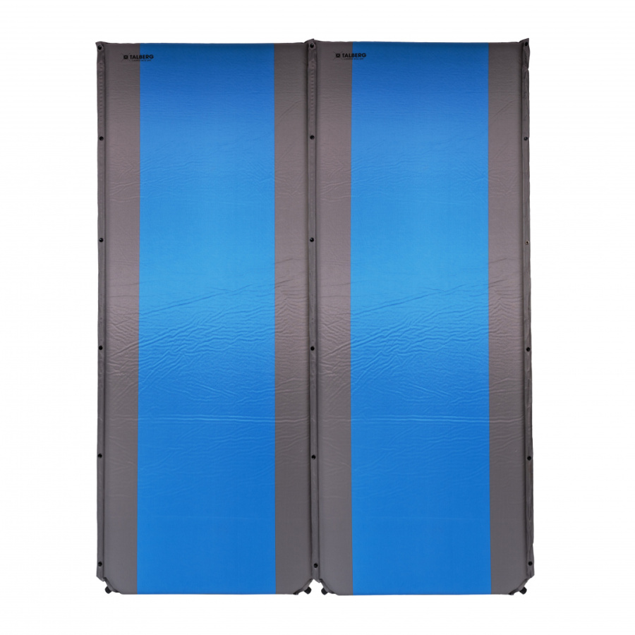 CAMPER WIDE MAT самонадувающиеся коврики (200х81х5 см, серый/синий)