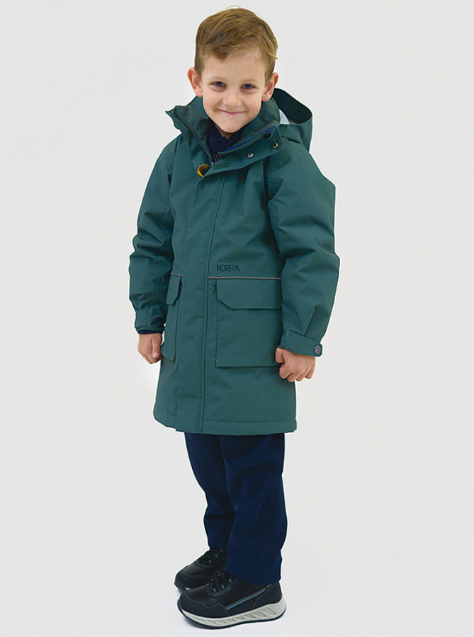 *100300 Куртка детская HANKA (120, 198 зеленая ель, , , , , )