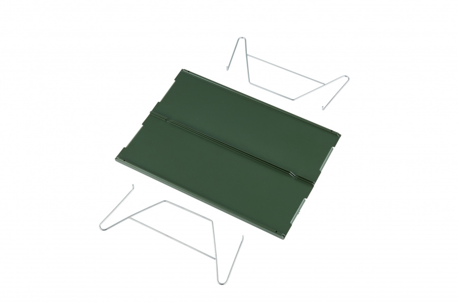 1901 ULMINI TABLE стол скл. алюм (зеленый)