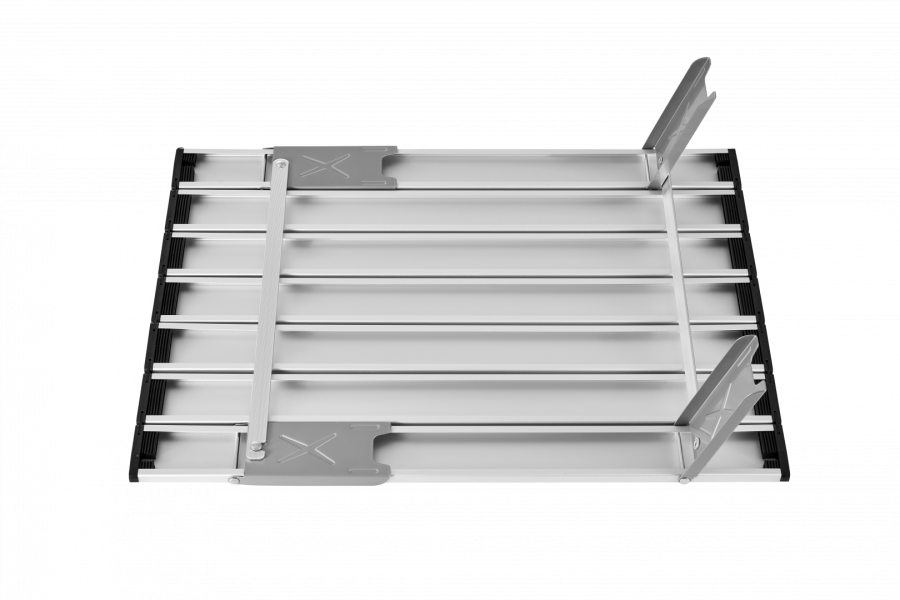 2403 MINI ALUNIUM TABLE L стол скл. алюм (черный)