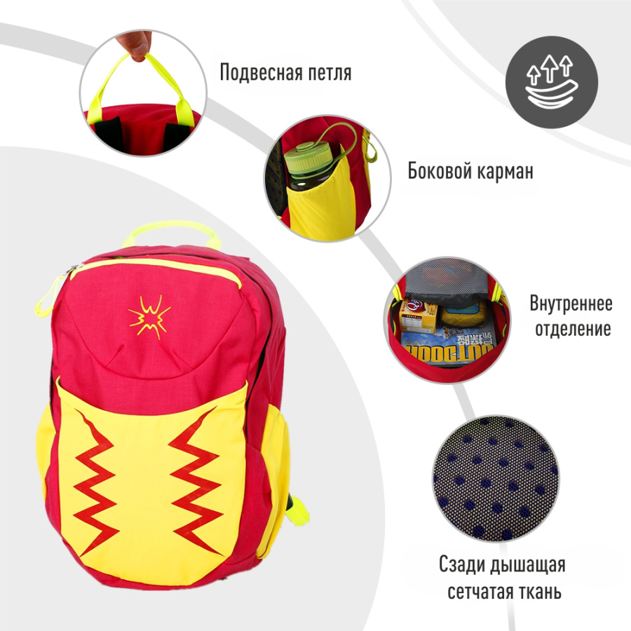 B0265 BAG Рюкзак (розово-красный)