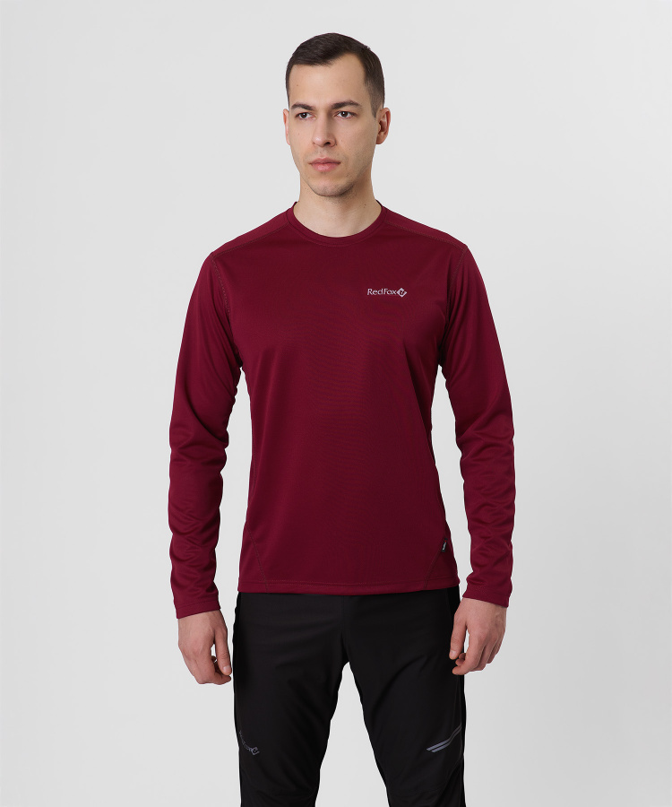 Футболка с длинным рукавом Workout Мужская (S, 1100/бордовый, , , , , )
