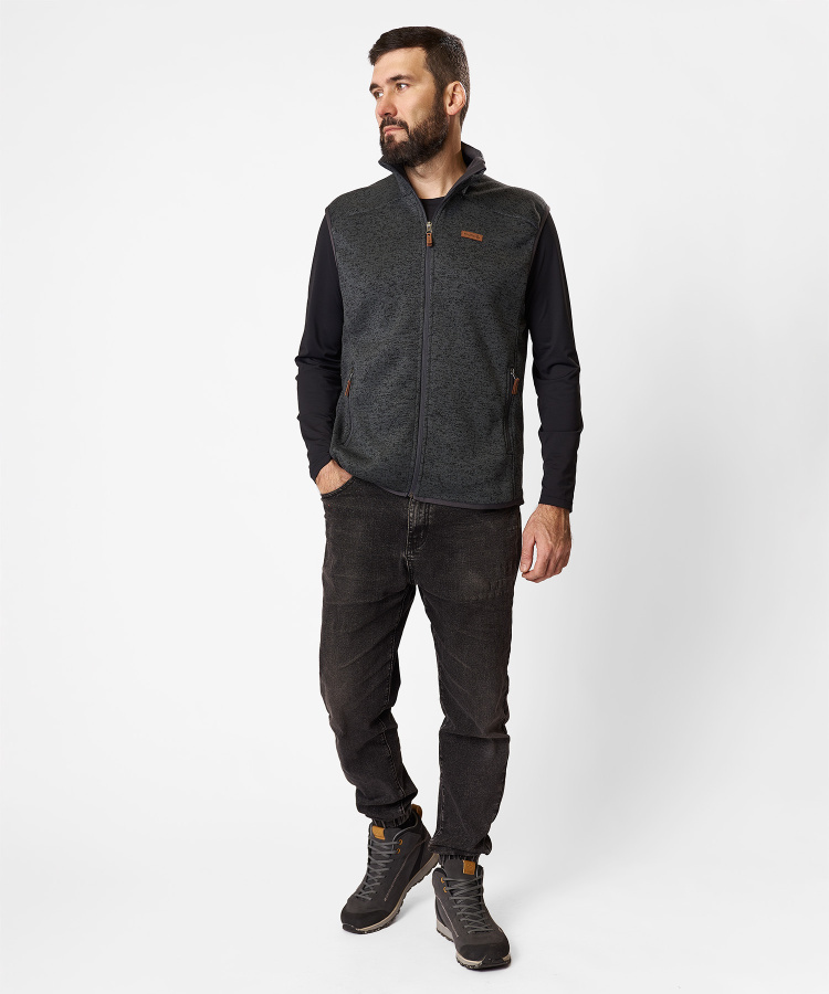 Жилет Tweed Мужской (L, 3000/т.серый, , , , , )