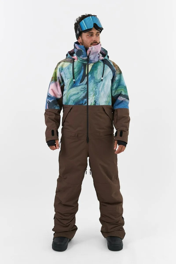 Комбинезон PABLO KN2130 (M, 64/38 абстракция/коричневый, , , , , )