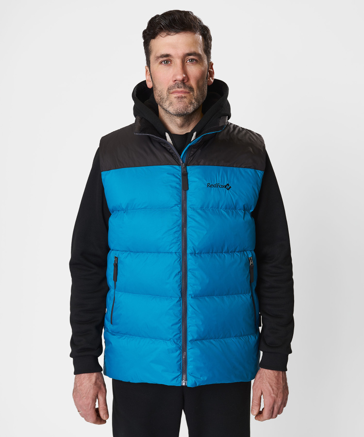 Жилет пуховый Nansen RL Мужской (S, 6910/нептун/черный, , , , , )