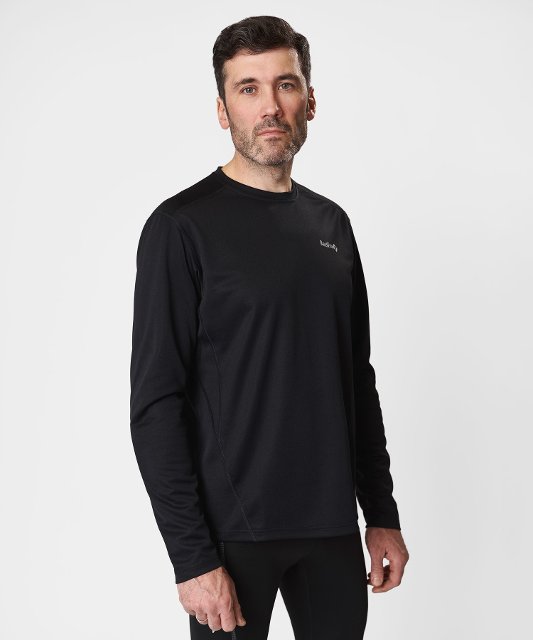 Футболка с длинным рукавом Workout Мужская (XXL, 1000/черный, , , , , )