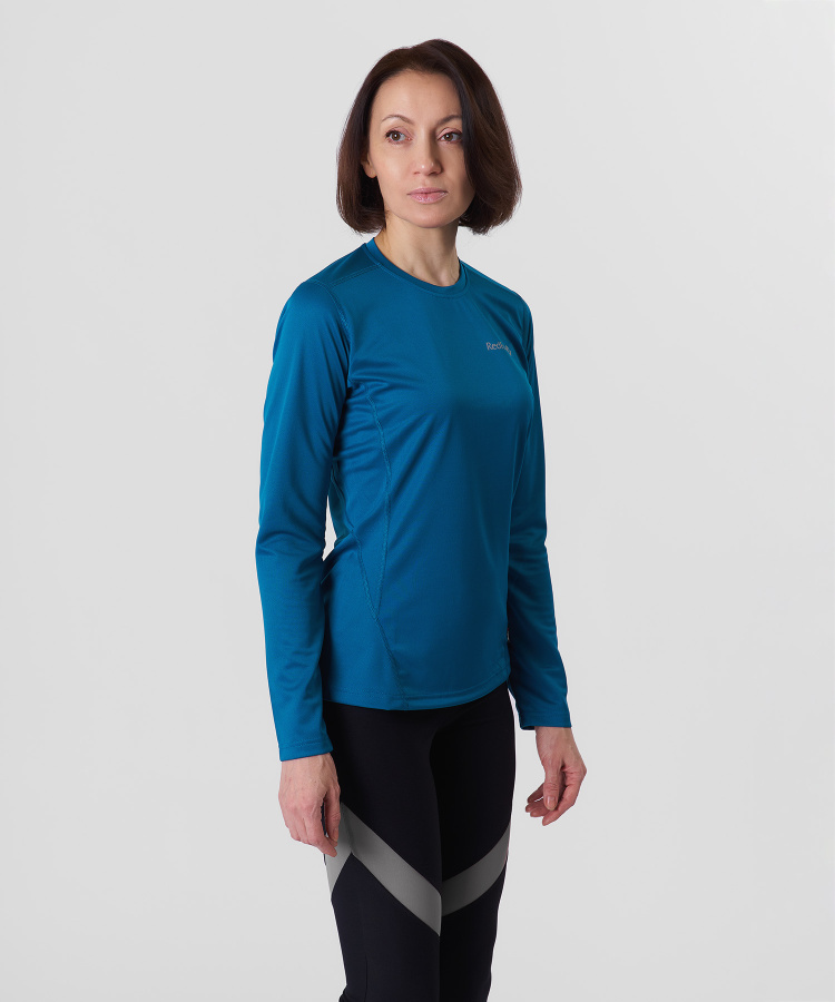 Футболка с длинным рукавом Workout Женская (XL, 6900/нептун, , , , , )