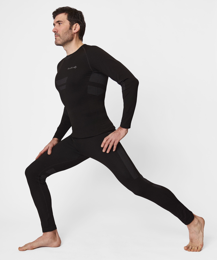 Первый слой кальсоны Active Seamless Мужские (L-XL, 1000/черный, , , , , )