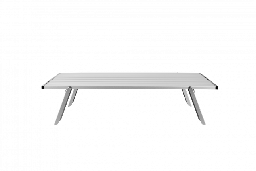 2403 MINI ALUNIUM TABLE L стол скл. алюм (черный)