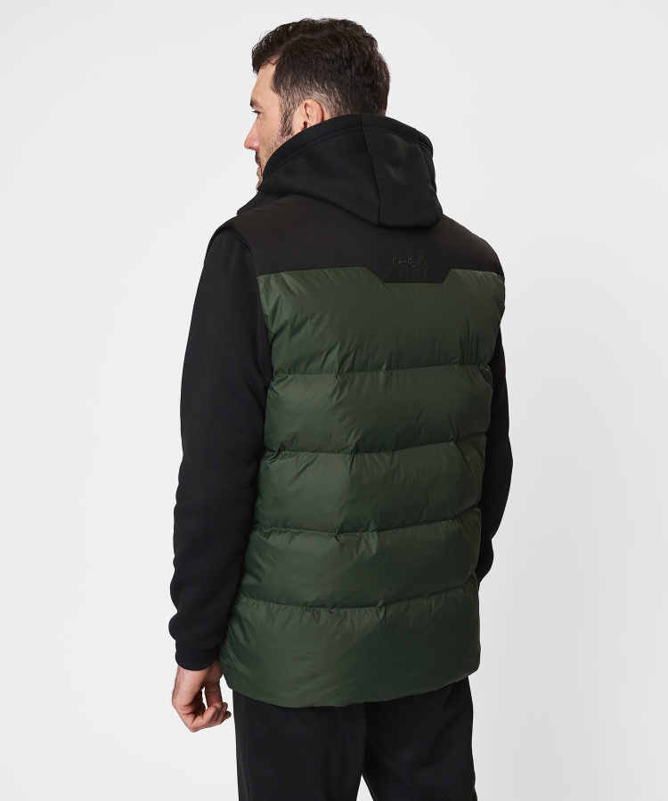 Жилет пуховый Nansen R Мужской (S, 5110/т.зеленый/черный, , , , , )