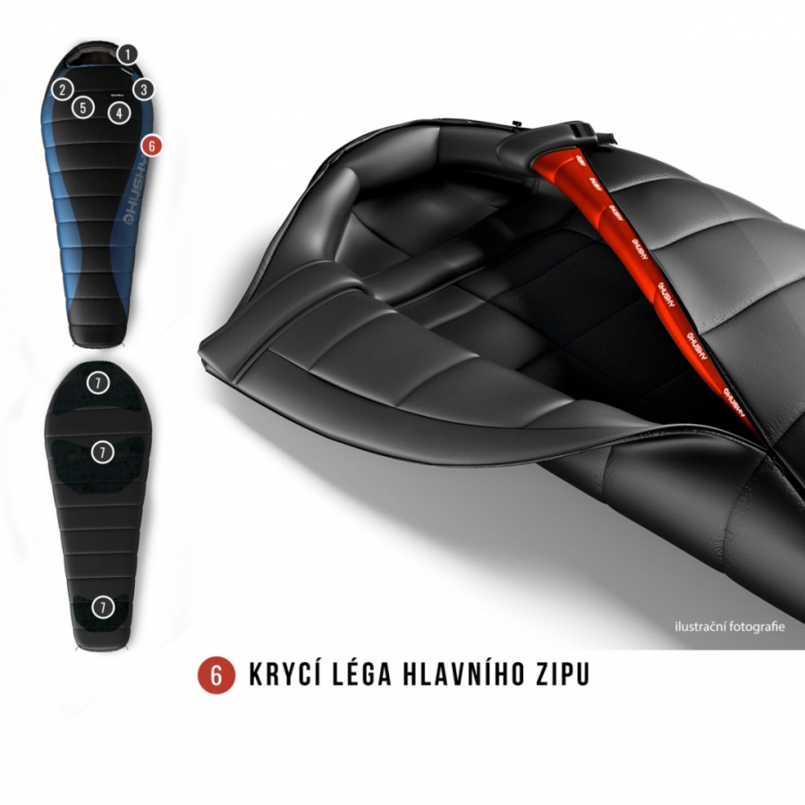 DRAPE -20°С 220х85 пуховый спальный мешок (пух, левый)