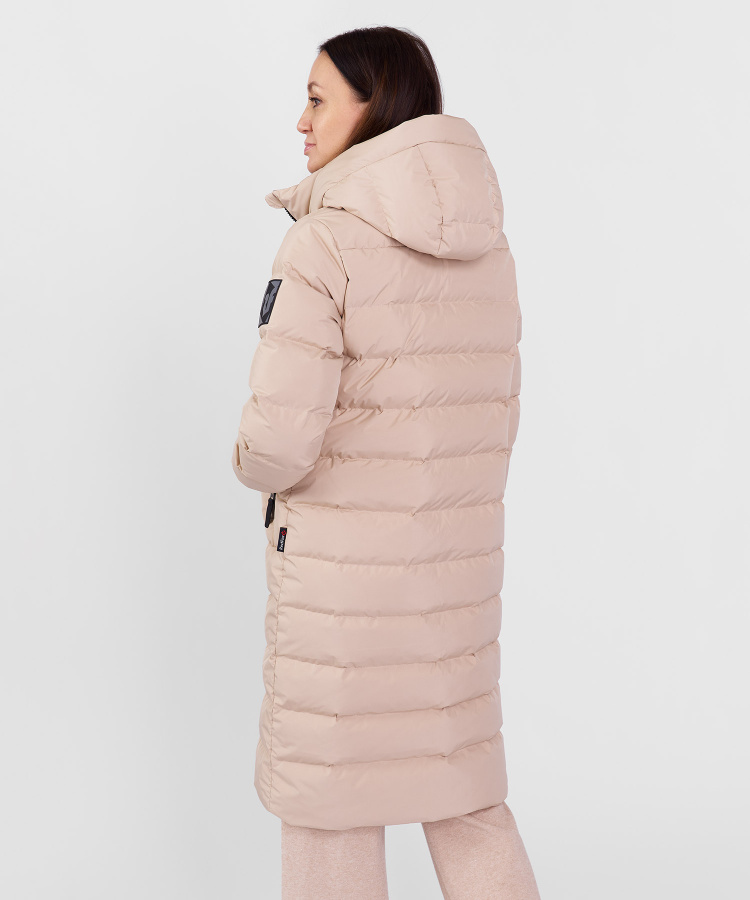 Пальто пуховое Siberia III Женское (XL, 4600/св.беж, , , , , )