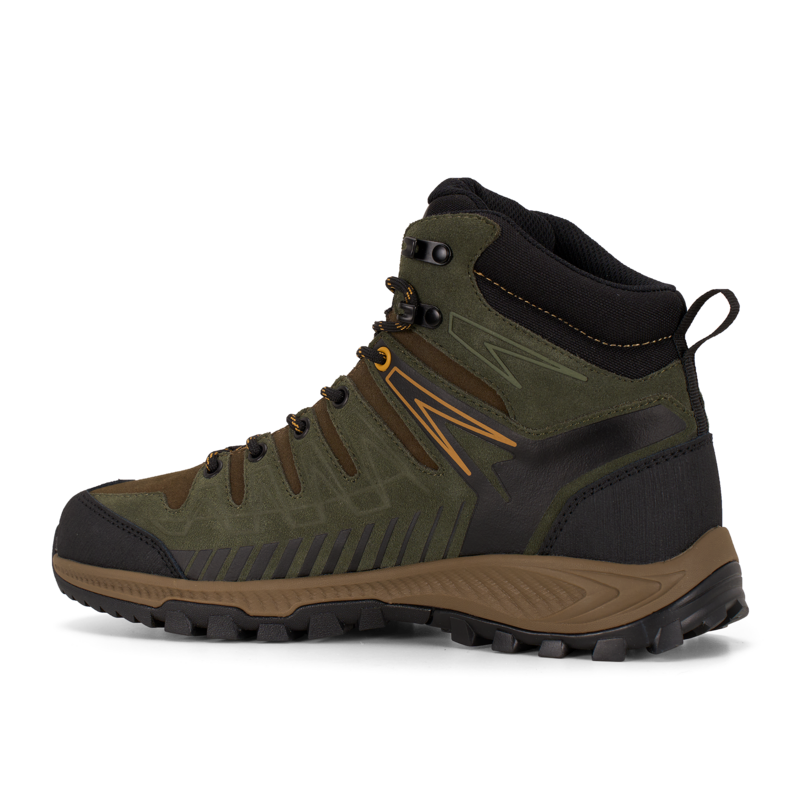 Ботинки THUNDER LEATHER MID WP (46, DARK GREEN / HONEY, , , , , )