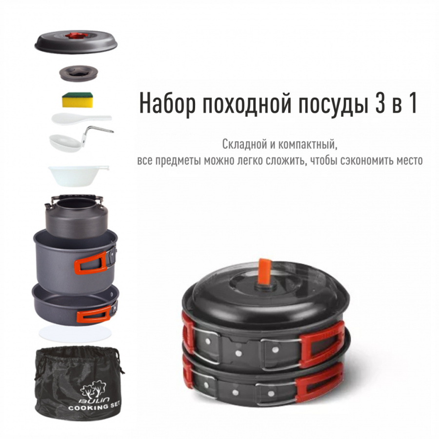 BULin bl200-c11 набор посуды на 2 чел.