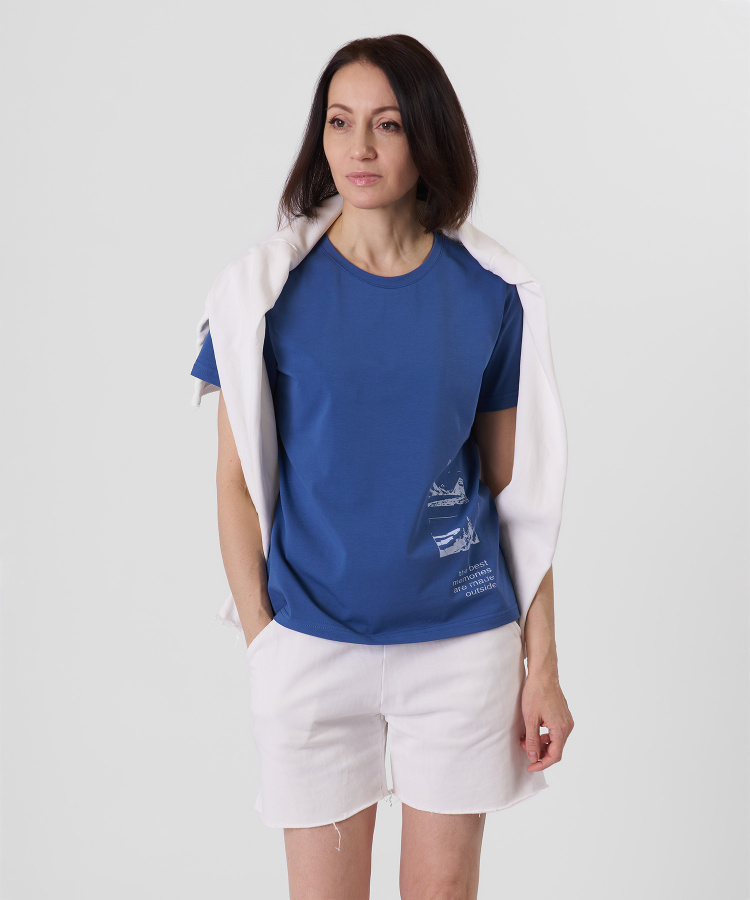 Футболка Memory Женская (M, 9700/деним, , , , , )