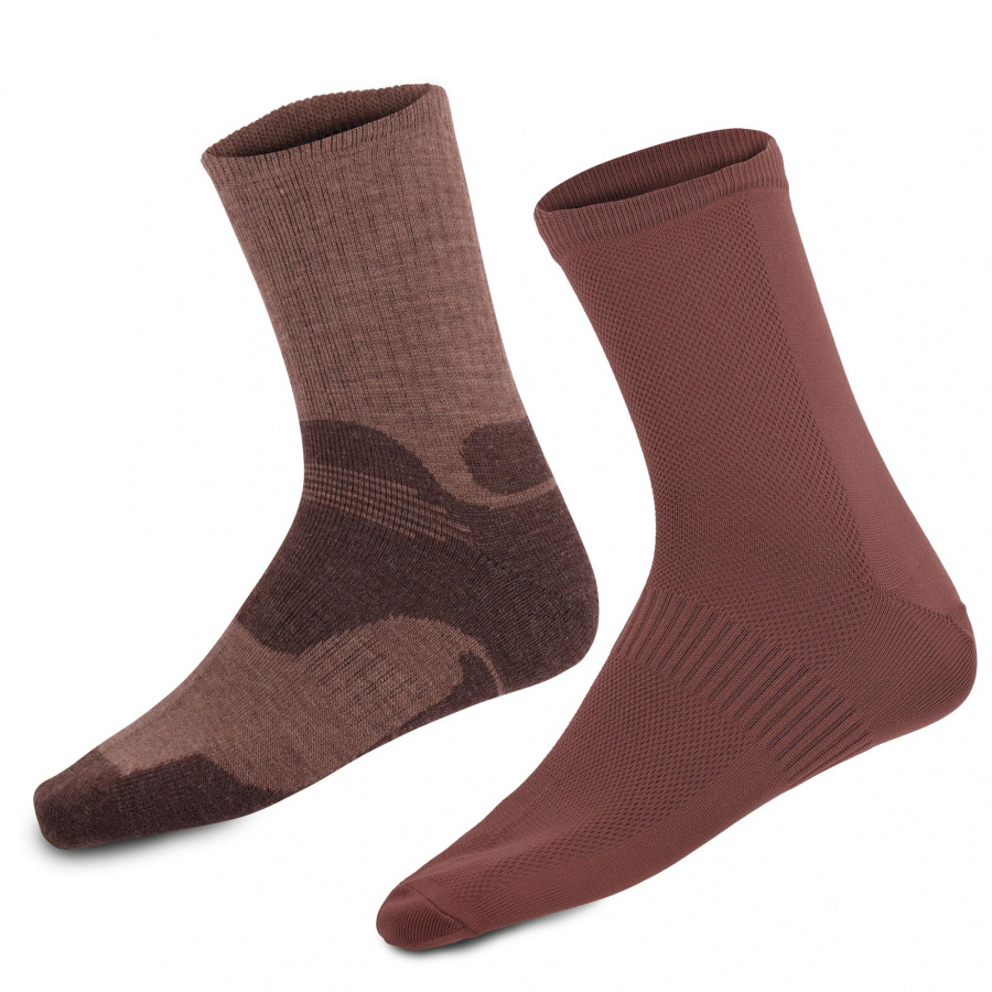 Носки Yak Dual -40°C (36-38, Коричневый, , , , , )
