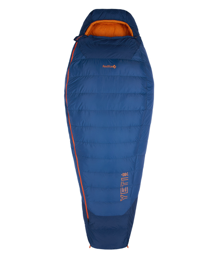 Спальный мешок пуховый Yeti-20C left (Long, 9723/деним/оранжевый, , , , , )