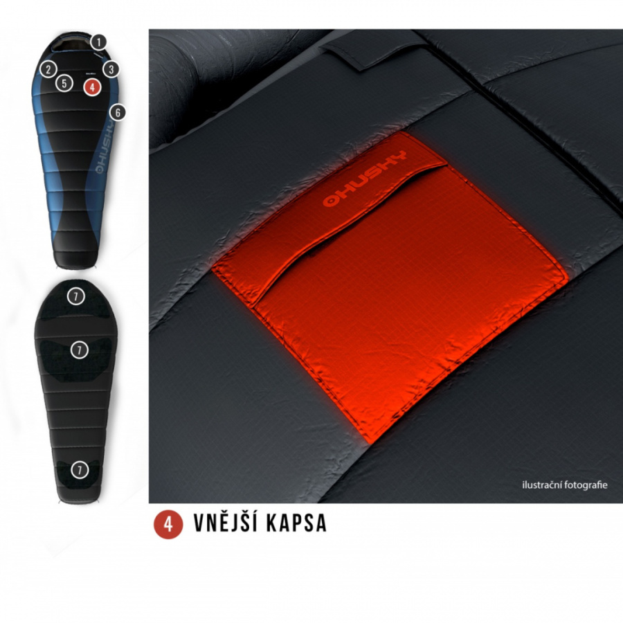 DRAPE -20°С 220х85 пуховый спальный мешок (пух, левый)