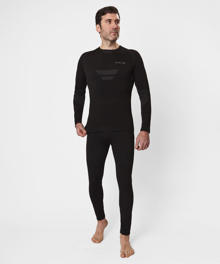 Первый слой кальсоны Active Seamless Мужские (L-XL, 1000/черный, , , , , )