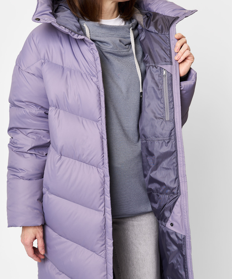 Пальто пуховое Astra Женское (XS, 0700/т.лиловый, , , , , )