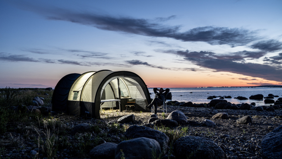 TONNEL PLUS 5 палатка Talberg (серый)