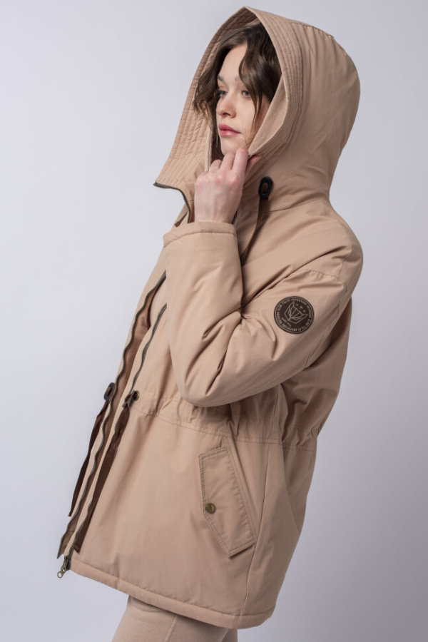 *Парка жен. арт. 48245 (170, Пудра, 92, 100, , , )