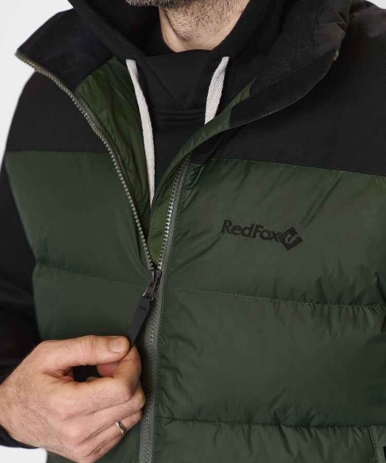 Жилет пуховый Nansen R Мужской (S, 5110/т.зеленый/черный, , , , , )